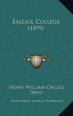 Balliol College (1899) 1164744860 Book Cover