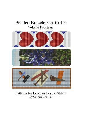 Beaded Bracelets or Cuffs: Bead Patterns by GGs... [Large Print] 1523631325 Book Cover