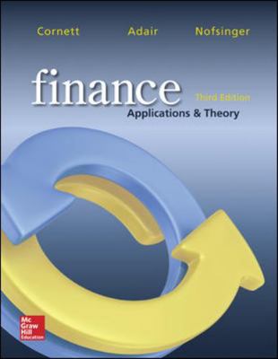 Finance: Applications and Theory 007786168X Book Cover