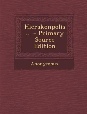 Hierakonpolis ... 1287513344 Book Cover
