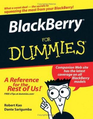 BlackBerry For Dummies 0471757411 Book Cover