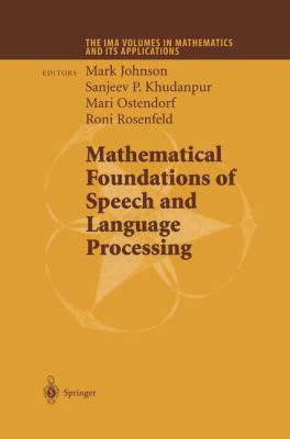 Mathematical Foundations of Speech and Language... 1461264847 Book Cover