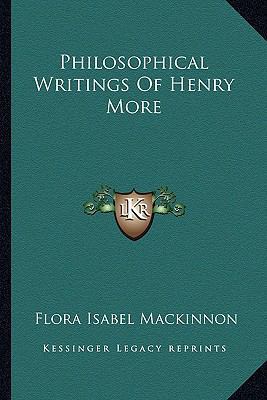 Philosophical Writings Of Henry More 1163187542 Book Cover