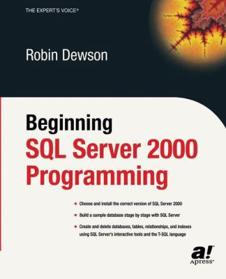 Beginning Sql Server 2000 Programming (Pb) B01CMYAE2A Book Cover