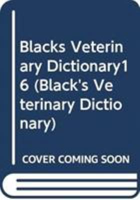 Black's veterinary dictionary 0389207772 Book Cover