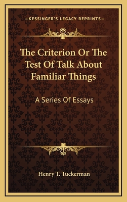 The Criterion or the Test of Talk about Familia... 1163349488 Book Cover