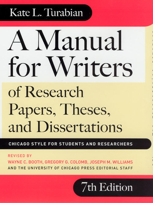 A Manual for Writers of Research Papers, Theses... B007YXOJLM Book Cover
