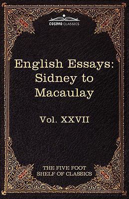 English Essays: From Sir Philip Sidney to Macau... 1616401141 Book Cover