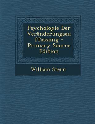 Psychologie Der Veranderungsauffassung [Polish] 1289556229 Book Cover