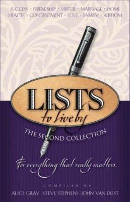 Lists to Live By: The Second Collection 1576736857 Book Cover