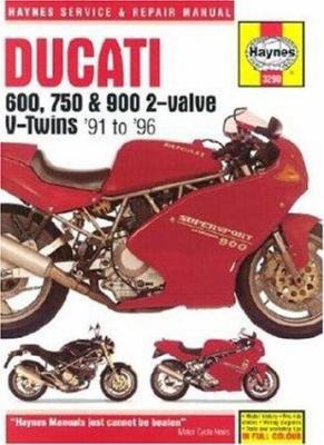 Haynes Ducati 600, 750 and 900 2-Valve V-Twins ... 1859602908 Book Cover