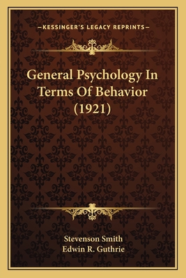 General Psychology In Terms Of Behavior (1921) 1164025279 Book Cover