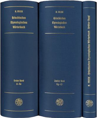 Griechisches Etymologisches Worterbuch, Bd. 1: ... [German] 3825306526 Book Cover