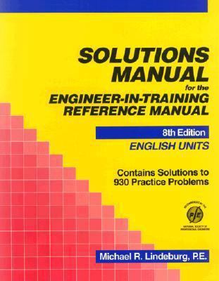 Solutions Manual for the Engineer-In-Training R... 0912045396 Book Cover