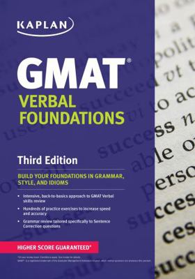 Kaplan GMAT Verbal Foundations B076N56MKR Book Cover