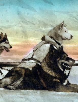 Notebook: Sled Teammates Dog Sledding Snow Wint... 1080225129 Book Cover