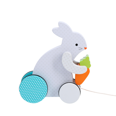 Busy Bunny Wooden Pull Toy [Spanish] 1797229257 Book Cover