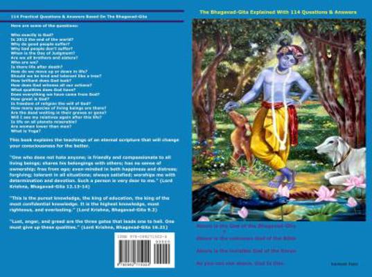 Hardcover Bhagavad-Gita Explained with 114 Questions and Answers Book