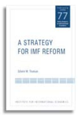 A Strategy for IMF Reform 0881323985 Book Cover