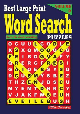 Best Large Print Word Search Puzzles [Large Print] 1535390824 Book Cover