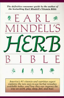 Earl Mindell's Herb Bible 0671761226 Book Cover