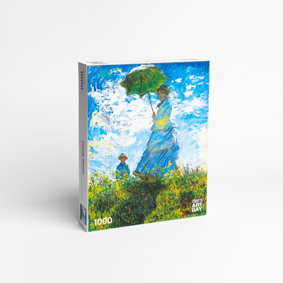 Claude Monet - Woman with a Parasol - Puzzle [Multiple languages]            Book Cover