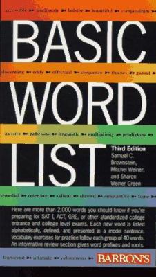 Basic Word List B00BQAFDXC Book Cover