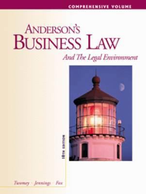 Anderson S Business Law and the Legal Environme... 0324066910 Book Cover