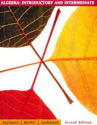 Algebra: Introductory and Intermediate 0395976030 Book Cover