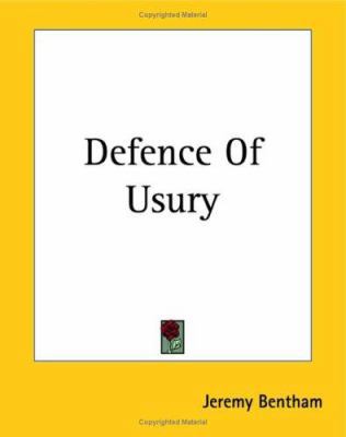 Defence Of Usury 1419115502 Book Cover