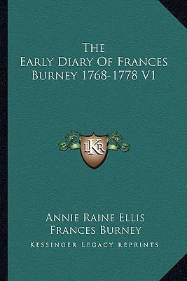 The Early Diary Of Frances Burney 1768-1778 V1 1162954981 Book Cover