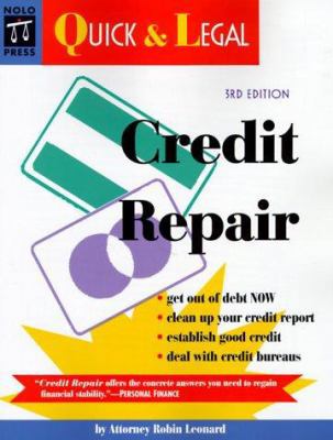 Credit Repair: Auick & Legal 0873375165 Book Cover