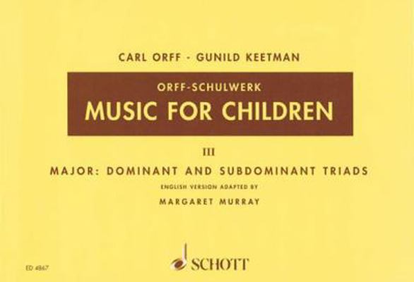 Music for Children Volume 3 Sheet Music for Rec... 379579515X Book Cover