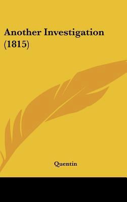 Another Investigation (1815) 116208121X Book Cover