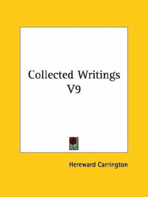 Collected Writings V9 1425481531 Book Cover