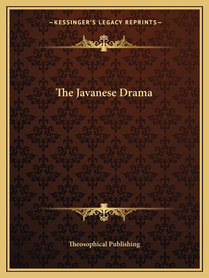 The Javanese Drama 1162818964 Book Cover