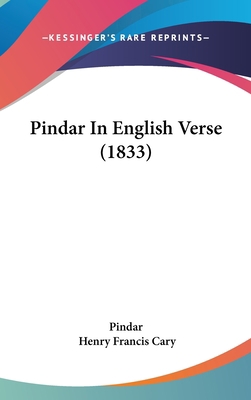 Pindar In English Verse (1833) 1120798361 Book Cover