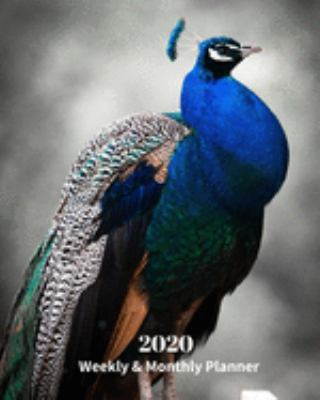 Paperback 2020 Weekly and Monthly Planner: Colorful Peacock - Monthly Calendar with U.S./UK/ Canadian/Christian/Jewish/Muslim Holidays- Calendar in Review/Notes Book