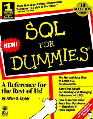 SQL for Dummies 1568843364 Book Cover