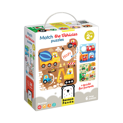 Match the Vehicles Puzzles 2+ Toddler Puzzle            Book Cover