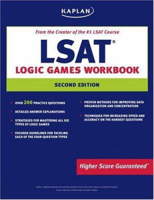 Kaplan LSAT Logic Games Workbook 1419591169 Book Cover