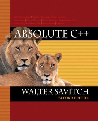 Absolute C++ (2nd Edition) 0321330234 Book Cover