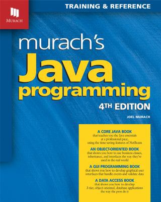 Murach's Java Programming: Training & Reference 1890774650 Book Cover