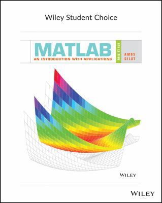MATLAB: An Introduction with Applications 1119256836 Book Cover