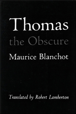 Thomas the Obscure 0882680765 Book Cover