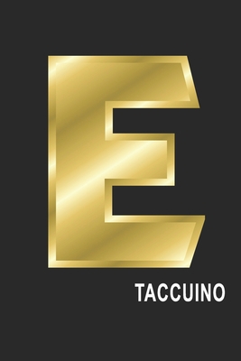 E Taccuino: E Taccuino monogramma lettera E, A4, (15,2 x 22,9 cm) 120 pagine a righe, pagine bianche, Copertina flessibile, ALFABETO (Italian Edition)