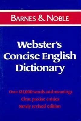 Webster's concise English dictionary 0880297735 Book Cover
