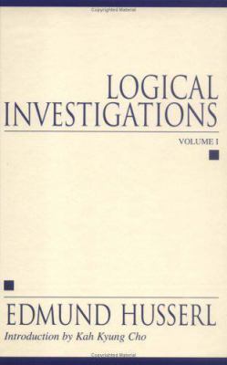 Logical Investigations/2 Volume Set 1573928666 Book Cover