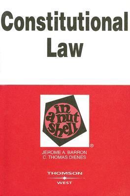 Constitutional Law in a Nutshell 0314158804 Book Cover
