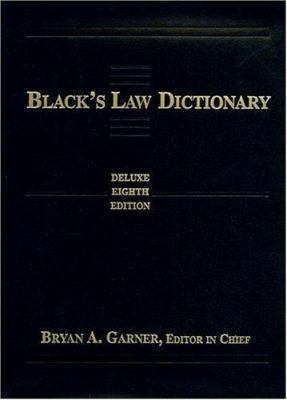 Black's Law Dictionary 0314152342 Book Cover